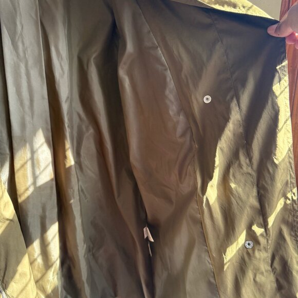 Rachel Roy Oversized-Collar Asymmetrical Anorak Jacket Army Green (Size Large) - Picture 6 of 7